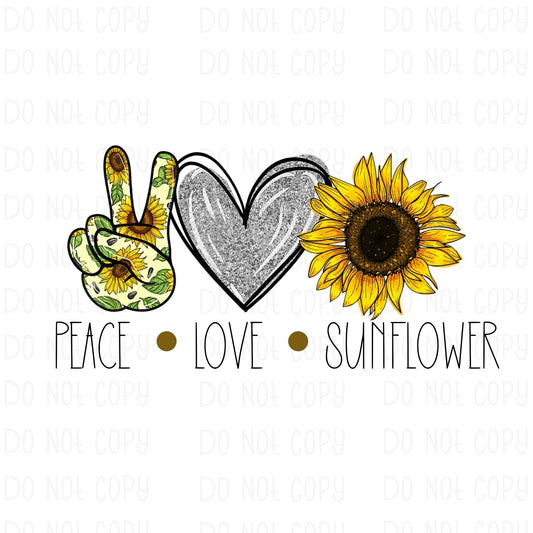 Peace Love Sunflower