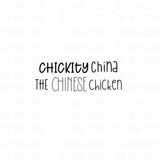 Chickity China, The Chinese Chicken