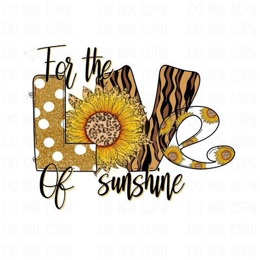 For the Love of Sunshine