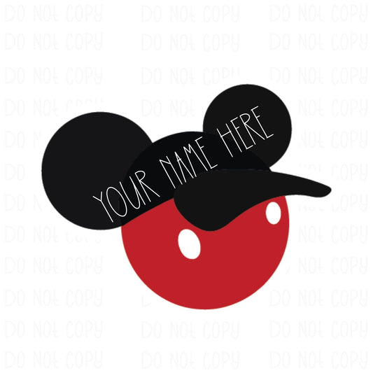 Ball Cap Mickey- Add Your Name